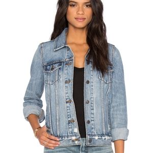 Levi's blue boyfriend trucker jacket SZM